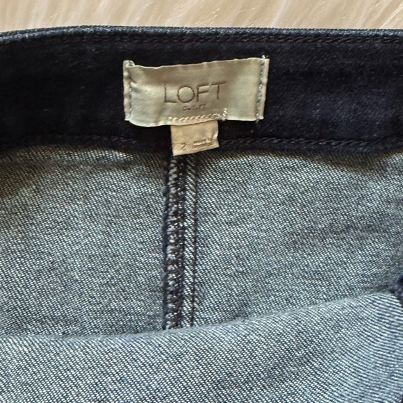 LOFT Dark Denim Sailor A-Line Mini Skirt Size 2 - Picture 4 of 4